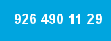 926 490 11 29 926 490 11 29